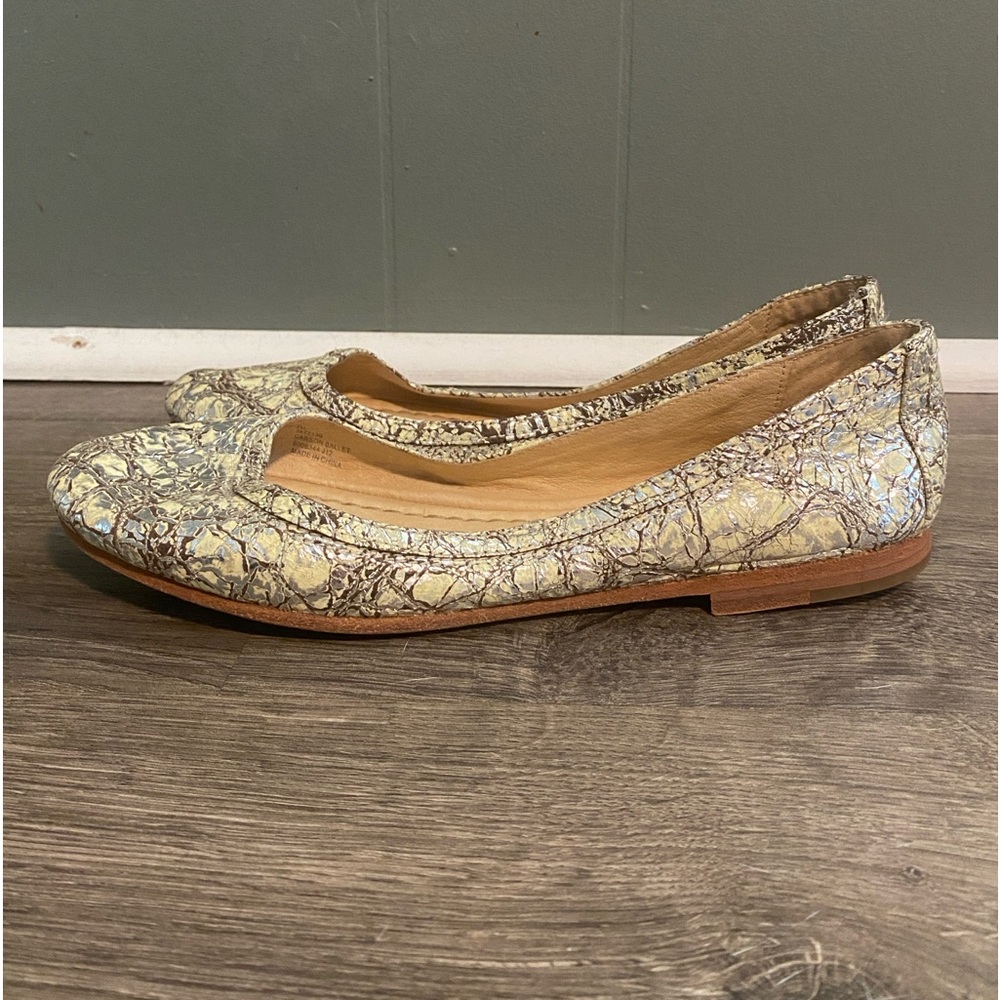 Frye - Carson Crackle Metallic Ballet Flats - 7M - Picture 4 of 11